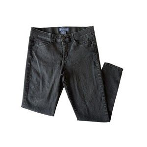 Democracy Jeans Womens 10 Ab Solution Booty Lift Jegging Skinny Dark Black